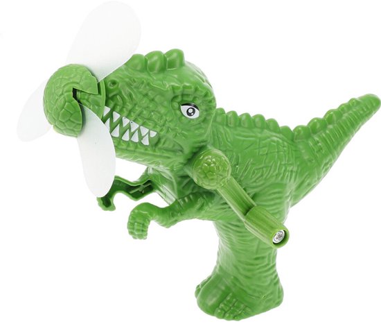 Mini handventilator dinosaurus groen – draagbaar, compact, zonder batterij, frisse verkoeling voor kinderen zomer