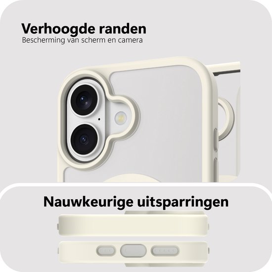 Coque Cazy pour iPhone 17 - Compatible MagSafe - Coque arrière de qualité militaire - Ivoire