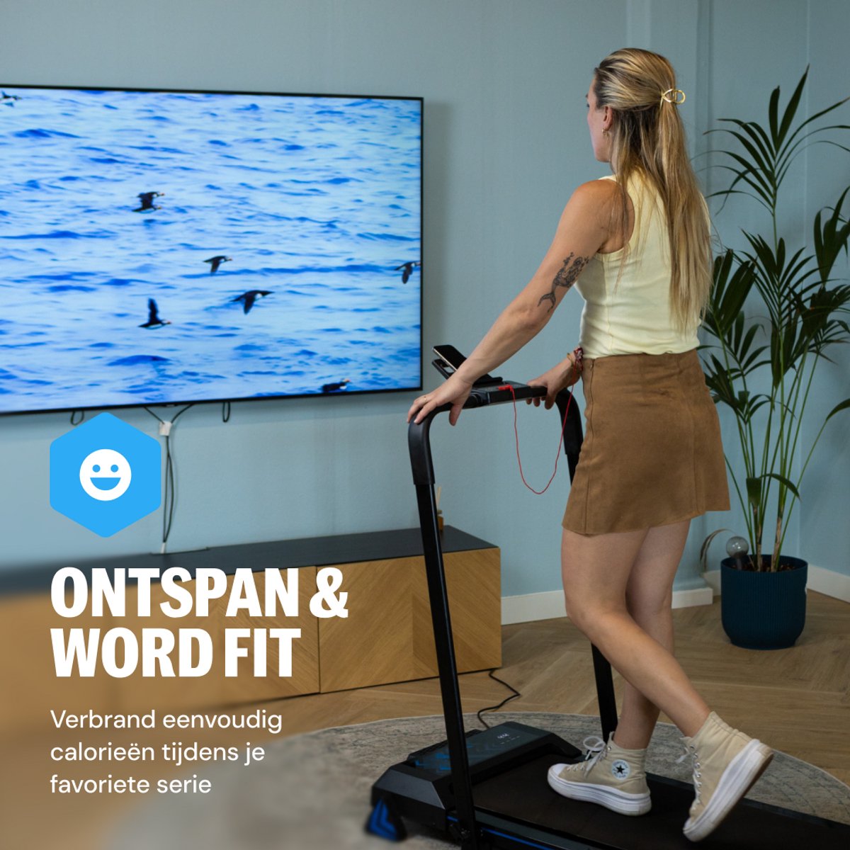 Afbeelding 3 van Loopband BX Powerrun 1000 Pro - 1-10 km/u - Walking Pad - Opvouwbare Loopband - Treadmill - Elektrische Loopband - BX Fitness