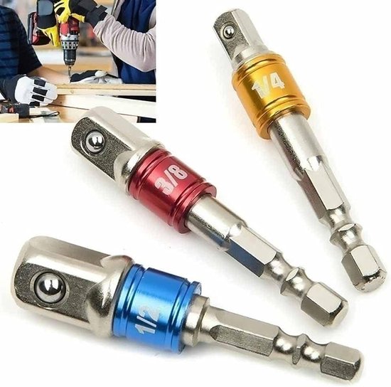 Zeynomax - Socket Adapter voor Impact Elektrische Boor - Zeskantschacht