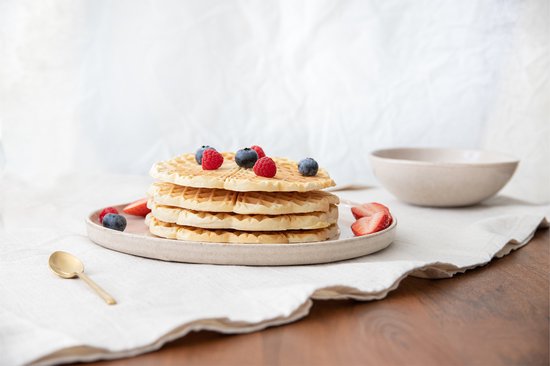 FRITEL Wafelijzer - HW 1225 - Wafelmaker PFAS vrij - Wafelmachine voor Hartjeswafels - Hartjeswafelijzer - 5 Hartjeswafels - Wafelbakijzer met Vaste Bakplaten - Zwart - 1200W van Fritel — afbeelding 5