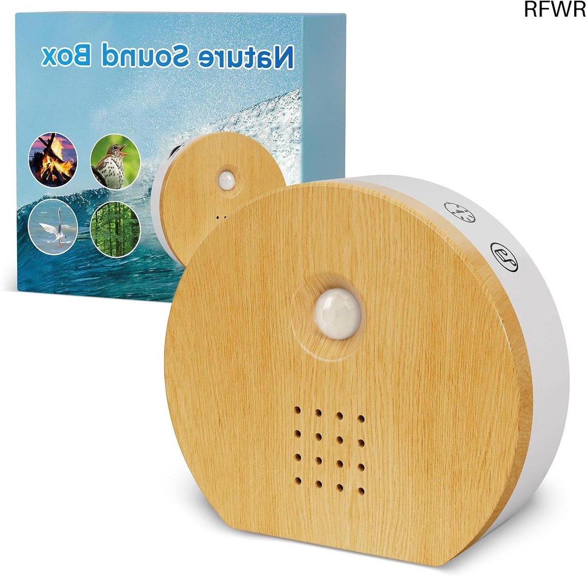 RFWR® Oplaadbare Natuurgeluiden Box met Vogelgeluiden en Bewegingsmelder