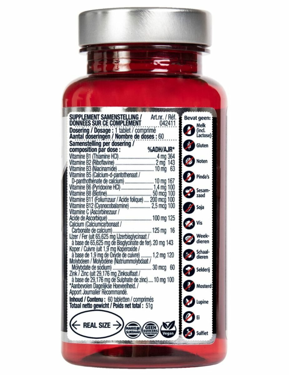 Goedkoopste 3x Lucovitaal Sterk IJzer Complex 60 tabletten