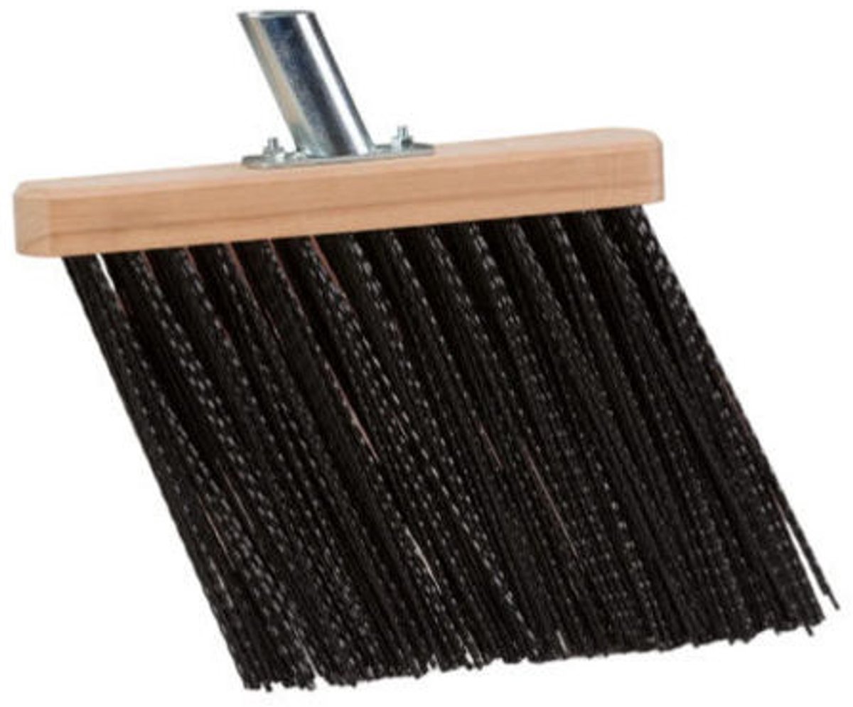 Goot-/schuine bezem nylon zwart mt 28 t/m 40cm.