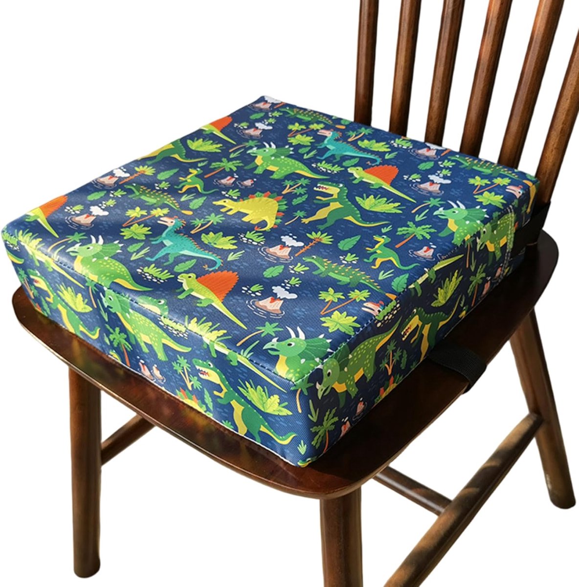 Peuter Booster Zitting voor Eettafel, Wasbare, Dubbele Veiligere Banden, Antislip Bodemverhoger Zitting voor Kinderen, Draagbare Reizen Hoge Dichtheid Spons Afneembare Toenemend Kussen voor Kind