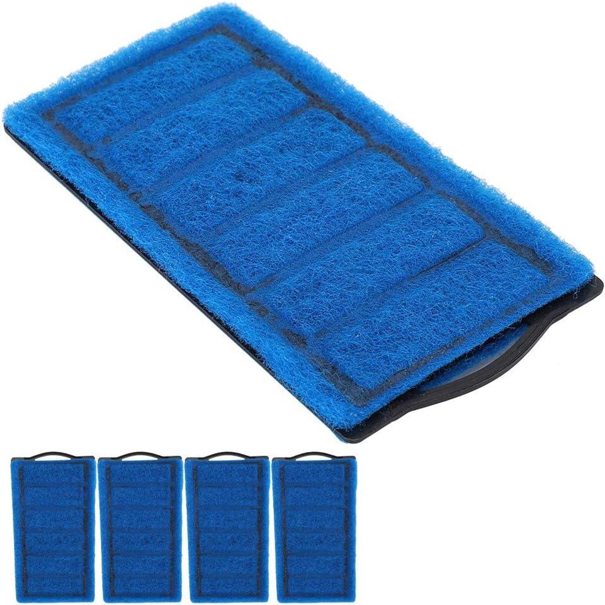 Vervanging Aquariumfilter Schildpadtank - Blauwe Filterpatronen - 4 Stuks