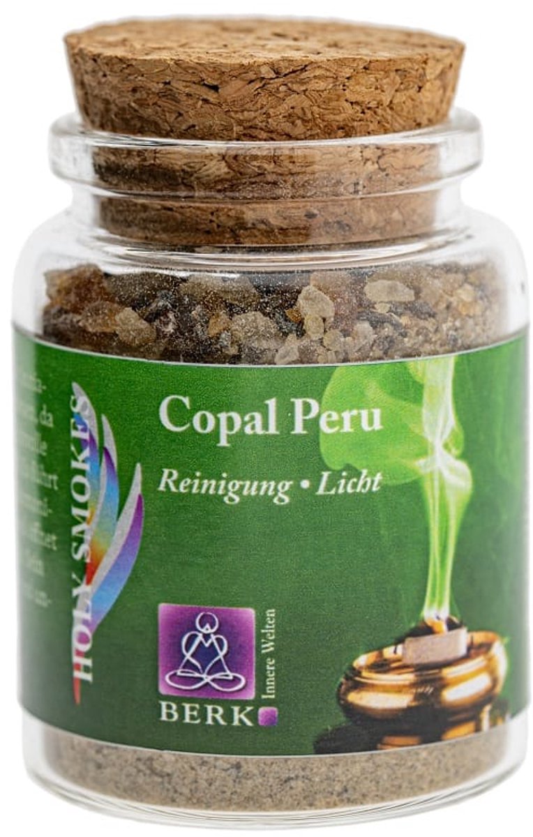 Wierookhars Copal Peru in Glas
