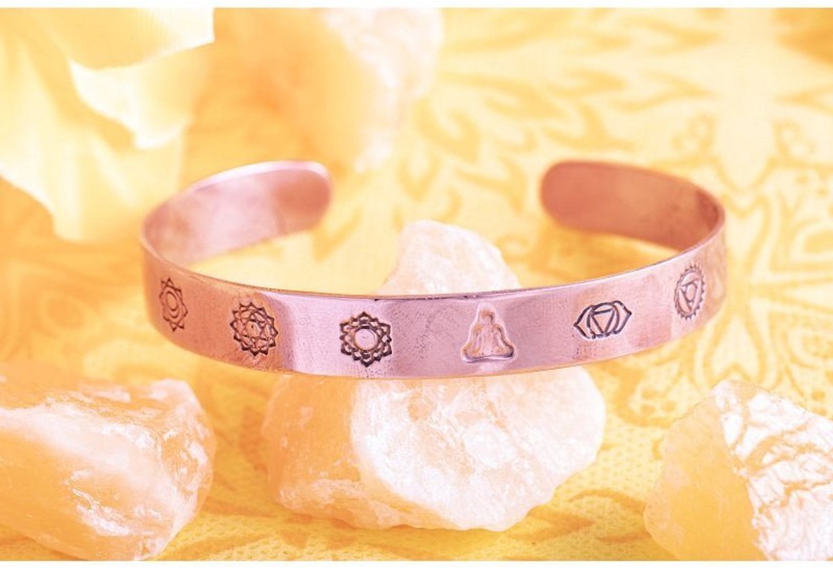 Koperen armband met chakra