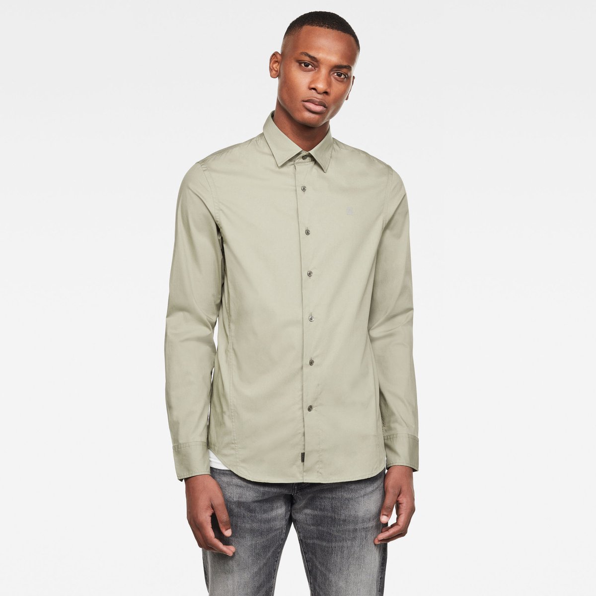 G-Star Dressed Super Slim Shirt ls Heren Shirts Lt Orphus