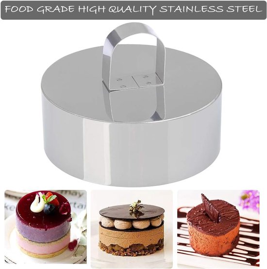 Patisse Taartringen 4stuks 8cm Rvs - Betsies Kookwinkel