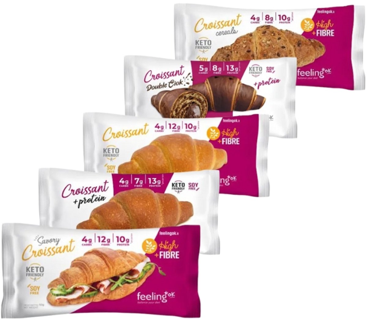 Feeling OK | Mix Croissants | 5 x 50 gram