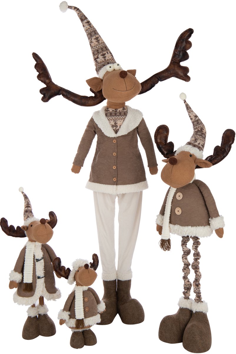 J-Line figuur Rendier Telescopic - polyester - mix