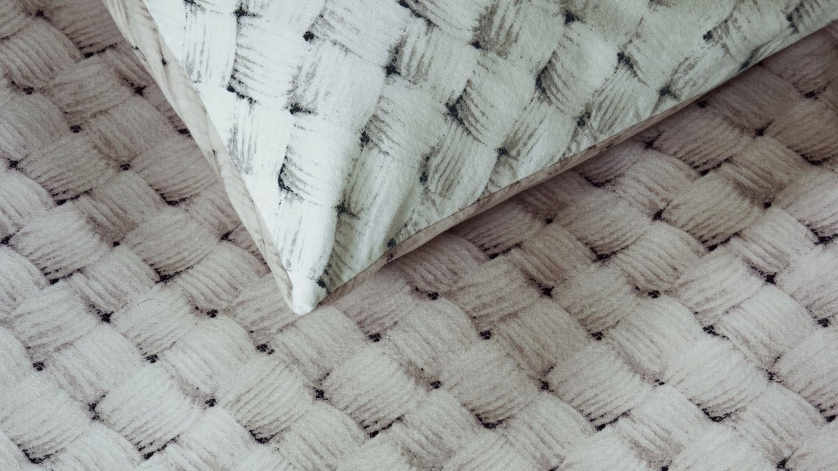 Rivièra Maison Woven Wool dekbedovertrek - Tweepersoons - 200 x 200/220 cm - Naturel