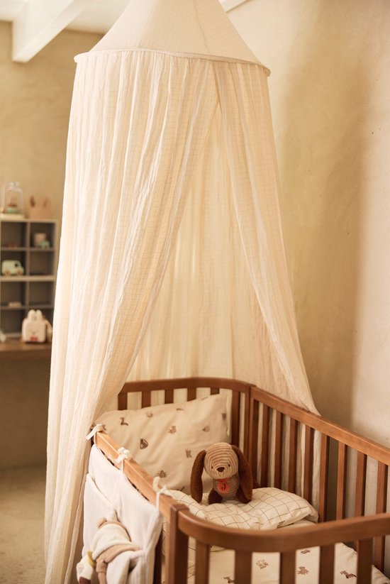 Jollein Klamboe - Voor Baby Bed - 245cm - Cosy Check — afbeelding 5