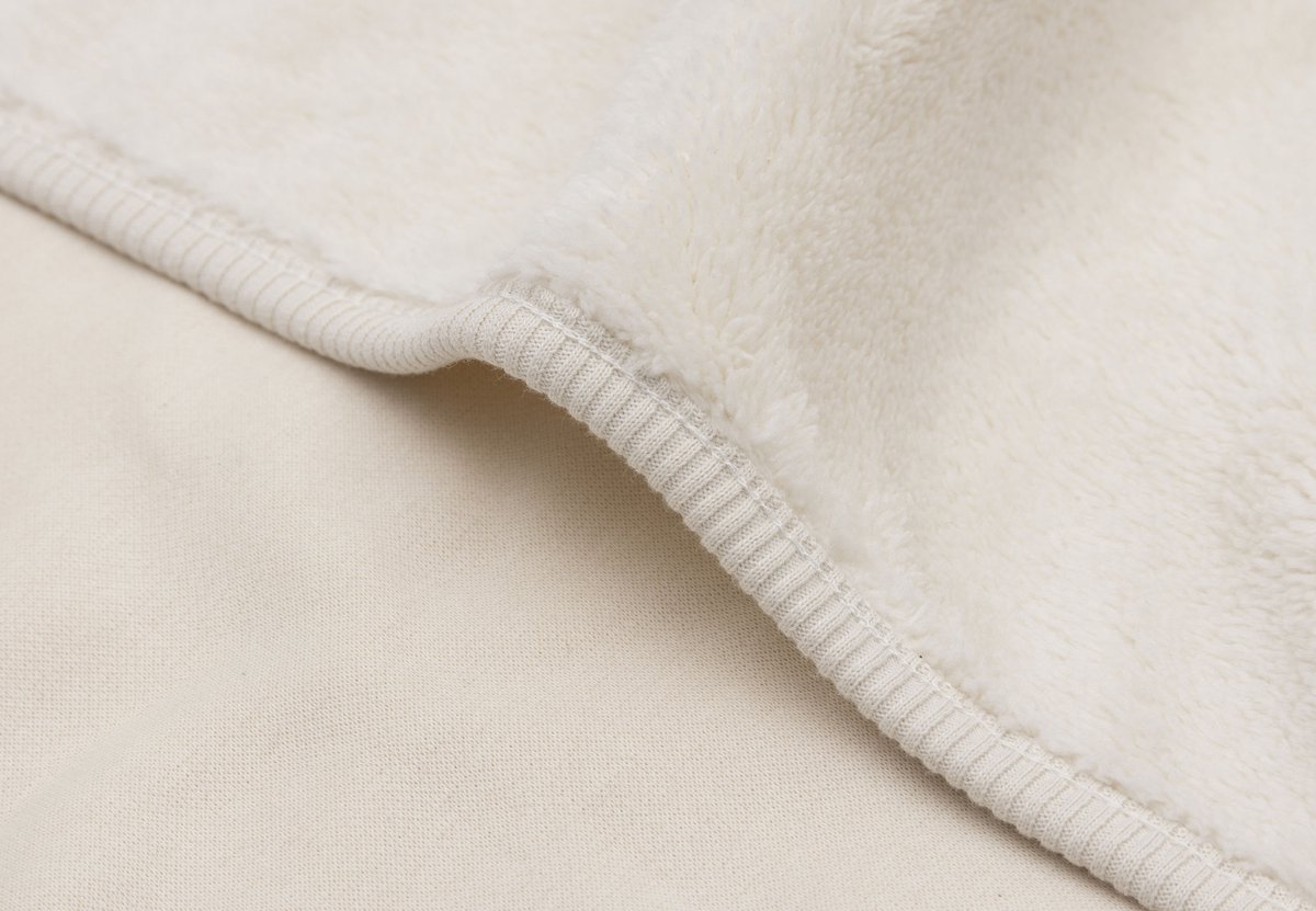 Jollein Baby Deken Ledikant - 100x150cm - Basic Jersey/Sherpa - Oatmeal – foto 3