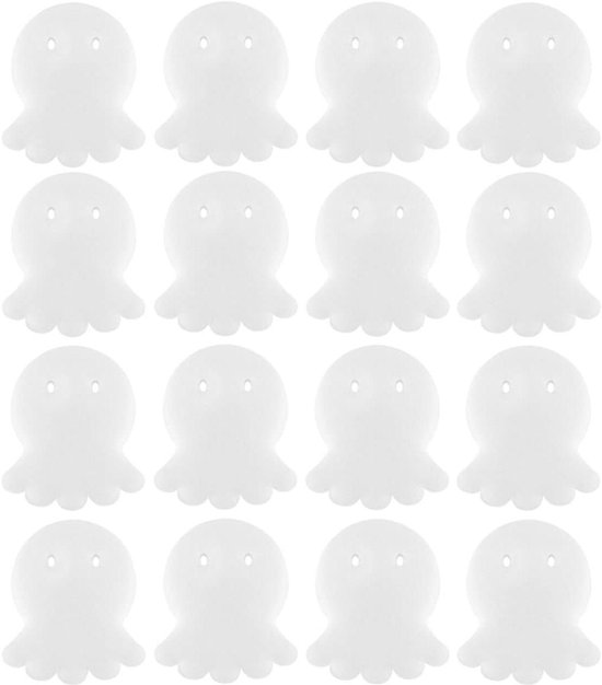 ByShane - Absorberende sponzen voor zwembad - 16 stuks - Praktische filters - Olieabsorberende sponzen - Spa - Octopusvorm