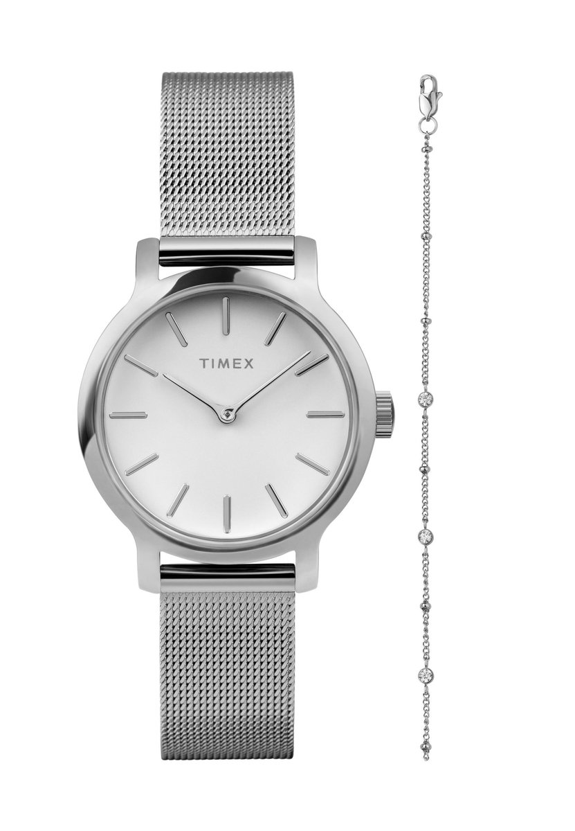 Timex Transcend Kwarts Analoog Horloge Zilverkleur Case: 100% Low Lead Brass| Bracelet: 100% Stainless Steel 31 mm TWG063900AJ, TWG064000AJ, TWG064100AJ