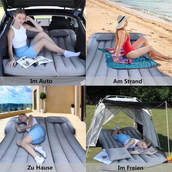 RFWR® Opblaasbaar Auto Luchtmatras voor 2 Personen - Draagbaar en Comfortabel Kampeermatras — afbeelding 5