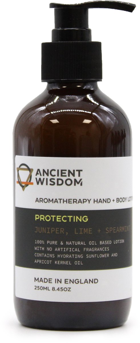 Jeneverbes, limoen en groene munt hand- en bodylotion 250 ml