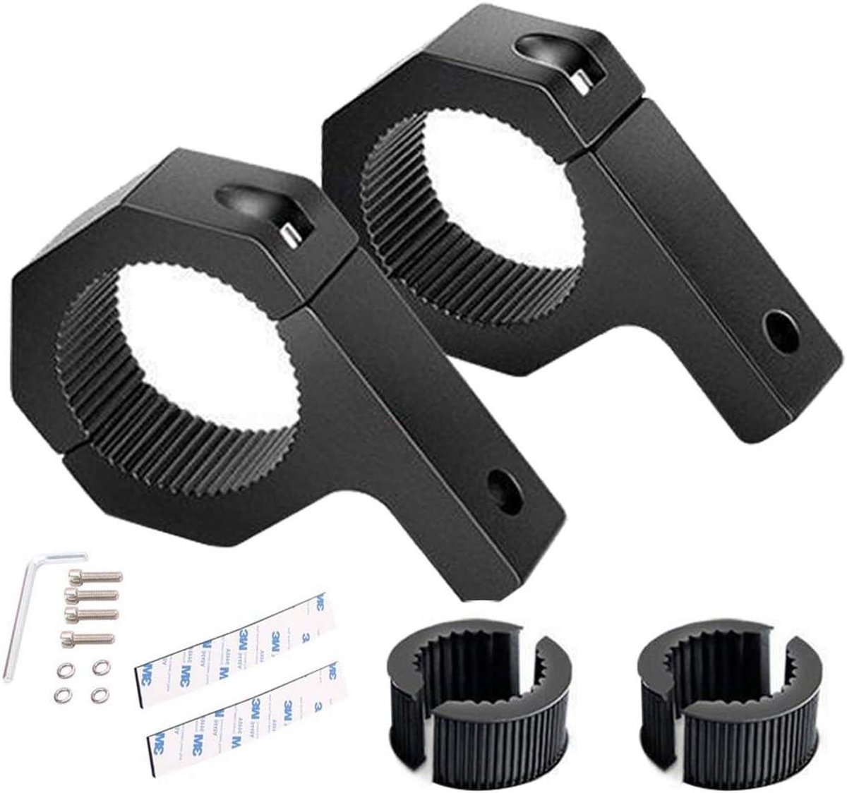 Universele Houder voor Werklampen met Buisklem - Montagebeugel voor Koplamphouder (35 mm/50 mm) - Handige Klemhouder voor Lichtbar - Optimaliseer uw Verlichting met deze Universele Houder