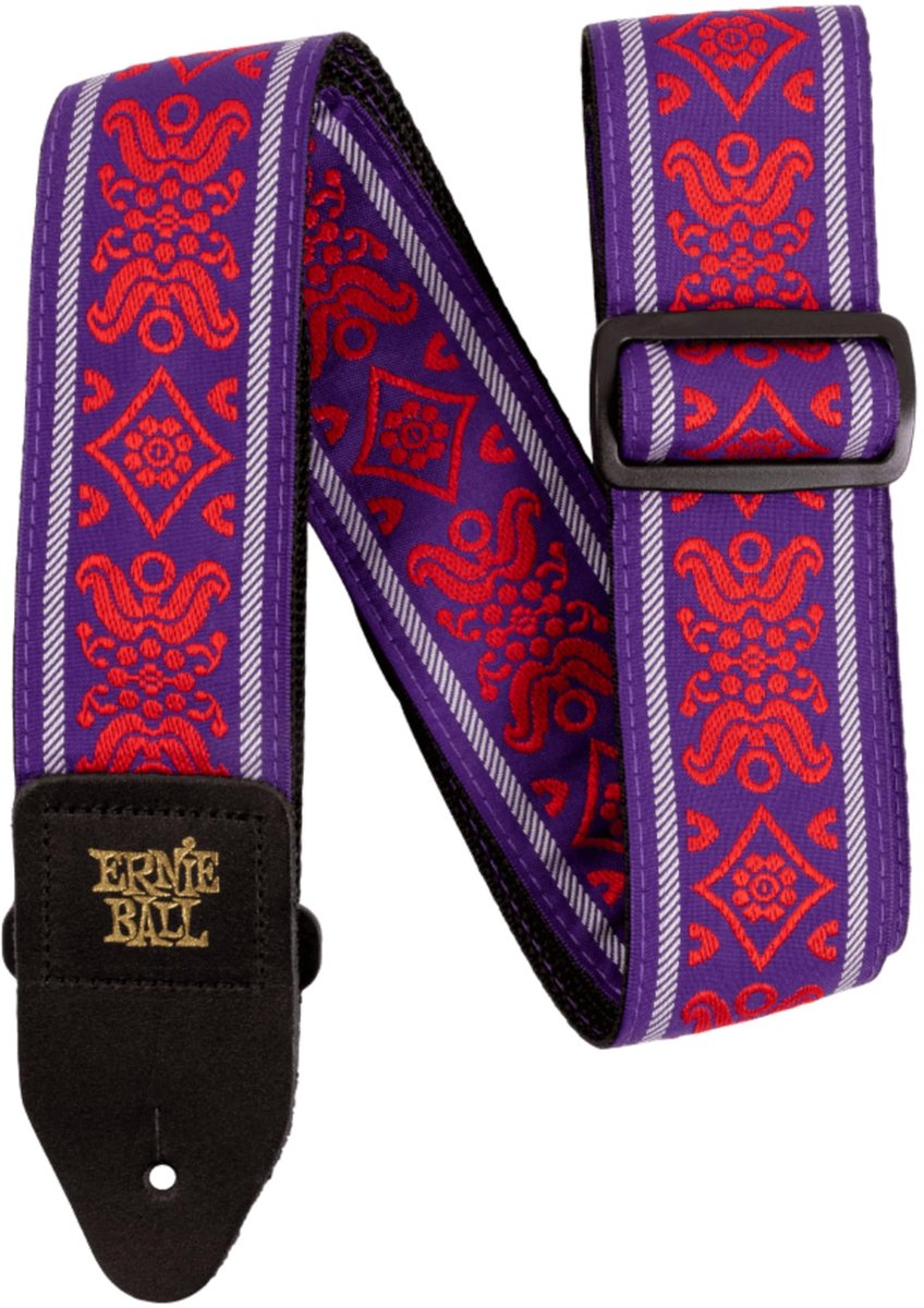 Ernie Ball Jacquard Royal Flush Red - Gitaarband