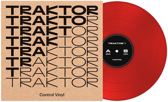 Native Instruments TRAKTOR Control Vinyl MK2 2024 Edition, red - DJ-control