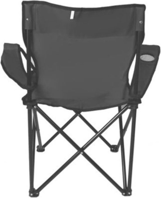 Simplechair - Campingstoel - Inklapbaar Visstoel - Vouwstoel - Comfortabel - Opvouwbaar Stoel - Max. 120 KG - Zwart — afbeelding 2