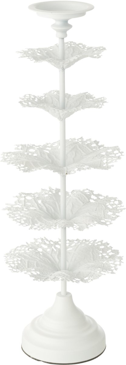 J-Line Kaarshouder Boom Metaal Wit Small