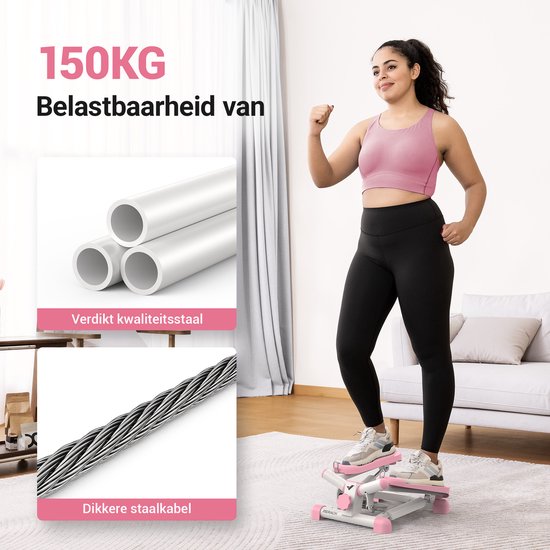 Stepper für zuhause 150kg, Mini Steppers Treppenstepper mit Multifunktions LCD Display Hometrainer Fitnesstraining Widerstandsbändern Aerobic Step Fitnessgeräte Stepper für zuhause 150kg, Mini Steppers Treppenstepper mit Multifunktions LCD Display Hometrainer Fitnesstraining Widerstandsbändern Aerobic Step Fitnessgeräte