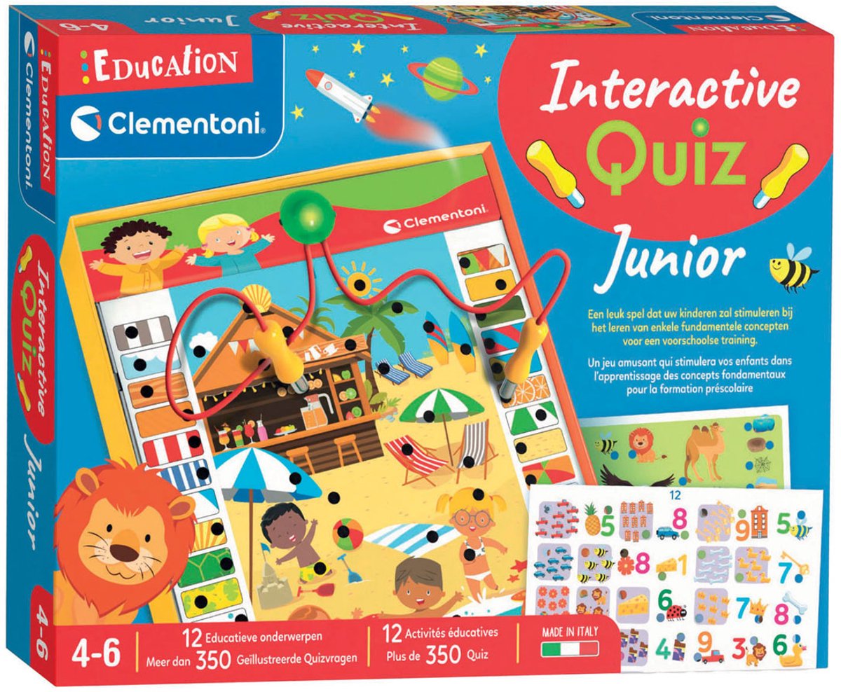 Education Clementoni - Interactive Quiz Junior - Educatief Speelgoed - Kleuter Speelgoed - 4+ Jaar — afbeelding 4