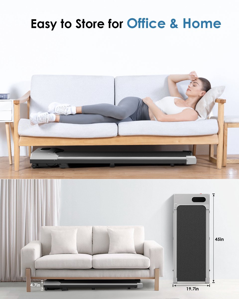 3 Loopband 8 km/u 3-in-1 met 7% Helling Zilverachtig - afbeelding 3