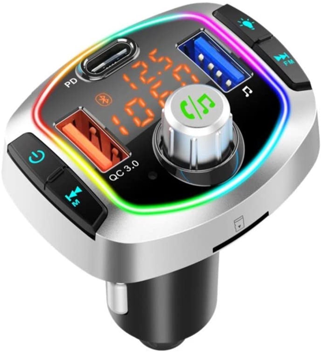 FM-zender en autolader met LED