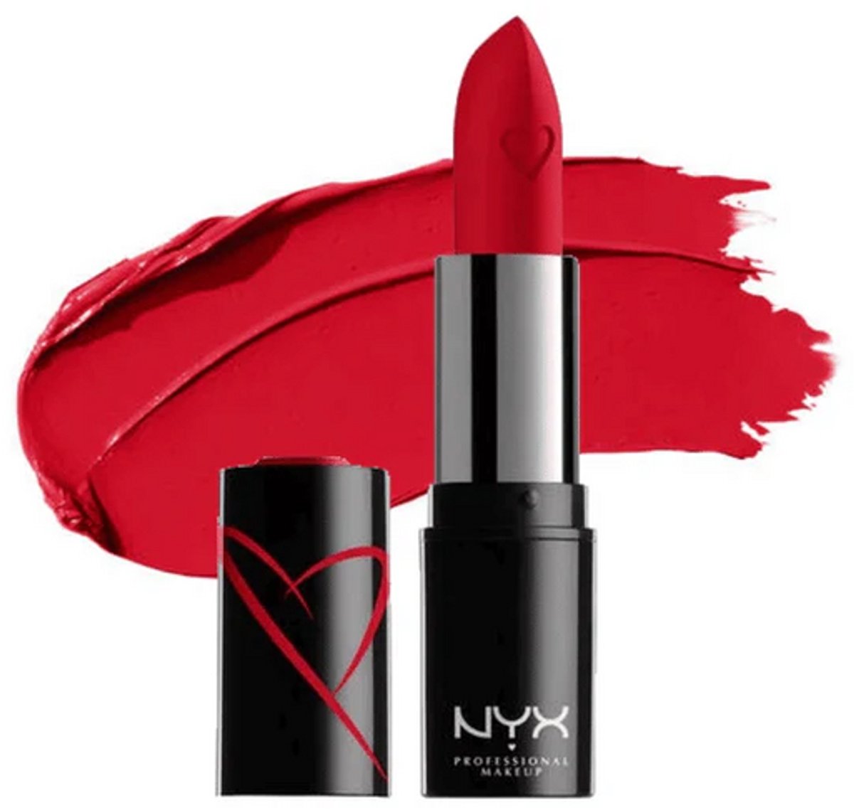 NYX Professional Makeup Shout Loud Satin Lipstick - Red Haute - Lipstick - 3,5 gr