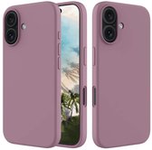 Coque iPhone 16 - Coque arrière en Siliconen mat MobyDefend - Violet - Coque pour téléphone portable - Coque compatible avec : iPhone 16