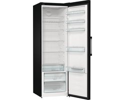 Gorenje R 619 DABK6 koelkast / 185 cm / invertercompressor / CrispZone met vochtigheidsregelaar / AdaptTech / convectiekoelsysteem / snelle koelfunctie / koelkast 398 l / EEK C / zwart [ Energieklasse D ]