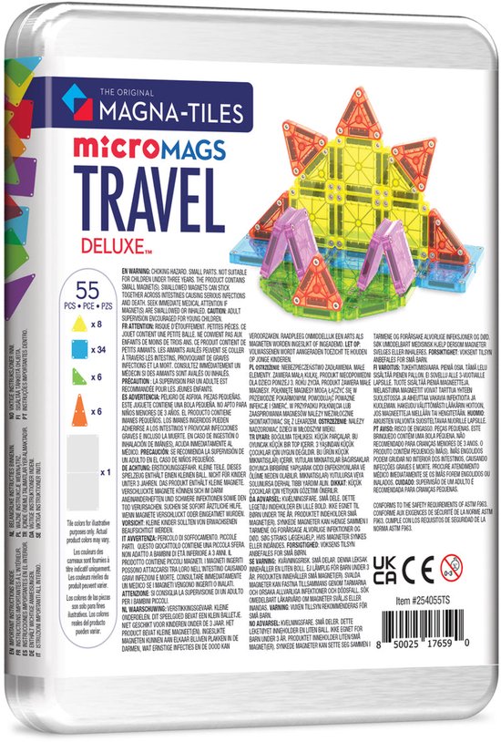 Magna-Tiles | Travel Set Deluxe 55 Stuks Set