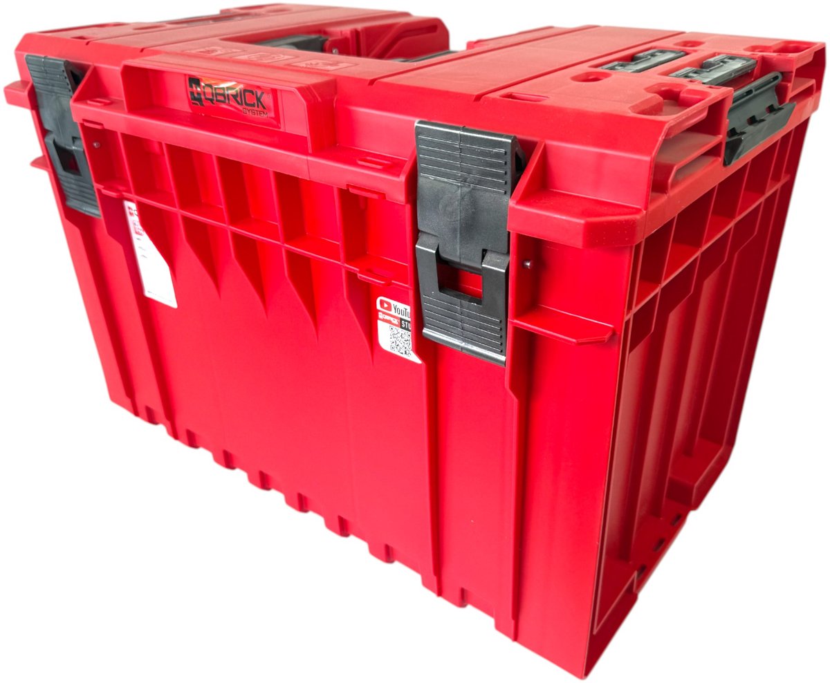Qbrick System ONE 450 Vario RED ULTRA HD Custom gereedschapskoffer modulaire organizer 585 x 385 x 420 mm 52 l stapelbaar IP66 - oude versie