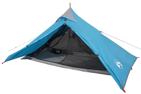 vidaXL 1-persoons Tipitent Waterdicht Blauw Tent - Tipi Tent - Kampeeruitrusting - Slaapzak - Camping Accessoires van Vidaxl — afbeelding 2