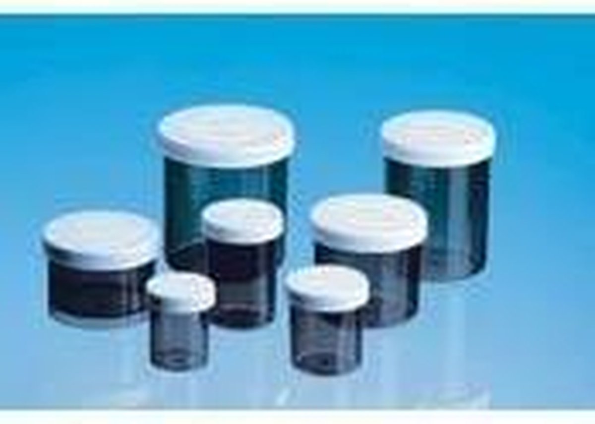 Spruyt Hillen Tabletflacon 120 ml bruin met dop 35 stuks