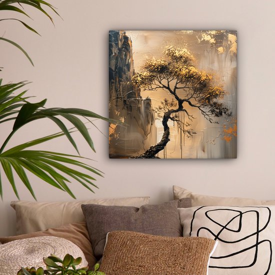 Abstract White Orange Schilderij Canvas Plexiglas | Aku – AKU Woodpanel NL