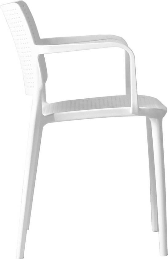 Oviala - Set di 2 sedie a sdraio in eucalipto bianco