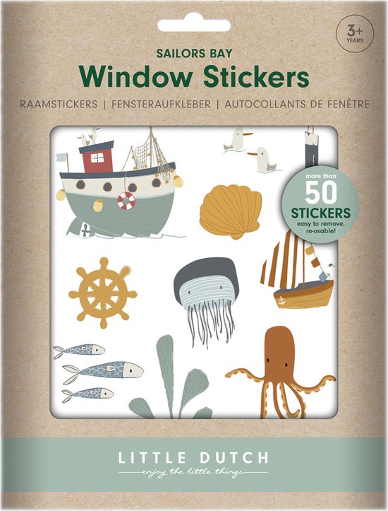 Little Dutch Sailors Bay Raamstickers