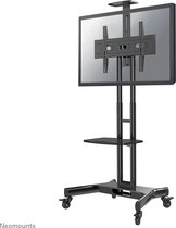 Neomounts NM-M1700BLACK verrijdbare TV standaard - 32-75" - hoogteverstelling 104,2-154,2 cm - manueel - Incl. webcam- en laptophouder - zwart
