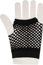 Zac's Alter Ego - Short fishnet Handschoenen - Zwart