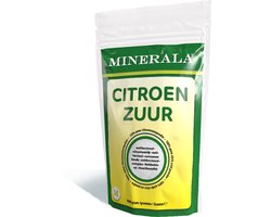 Minerala Citroenzuur - Food Grade - 1 kg - Citric Acid Anhydrous - E330 - Voeding & dranken - Huishouden en schoonmaak - Lichaamsverzorging - Hersluitbare doypack / stazak - 100% Zuiver - Biologisch afbreekbaar - Milieuvriendelijk