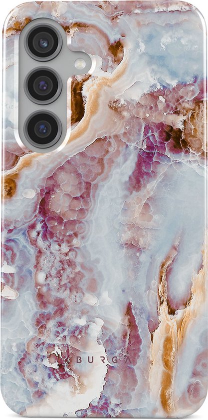 BURGA Telefoonhoesje voor Samsung Galaxy S24 Plus - Schokbestendige Hardcase Hoesje - Frozen Leaves