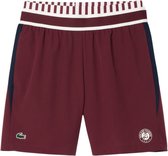 Lacoste Short Sport Roland Garros Heren Bordeaux Rood Wit