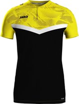 Jako Iconic Polo Hommes - Zwart / Jaune Doux | Taille: 4XL