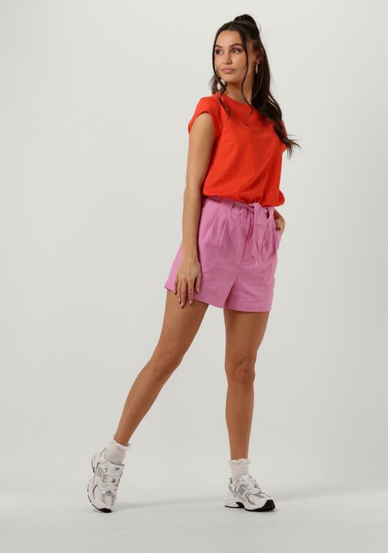 CC Heart Basic T-shirt Tops & T-shirts Dames - Shirt - Oranje - Maat XL
