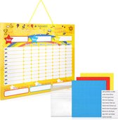Navaris magnetisch beloningsbord - Taakplanner voor kinderen - Beloningssysteem met sterren en activiteiten - Duits